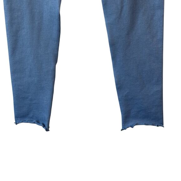 Spiritual Gangster Womens Love Sculpt Legging XS Blue Small 7/8 Ruffle New - Picture 4 of 8